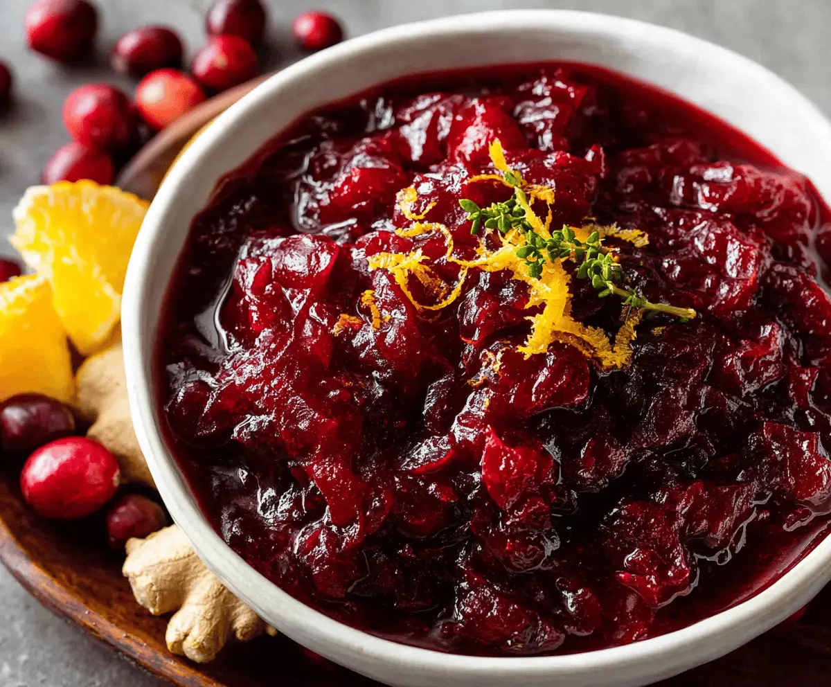 Cranberry Ginger Sauce