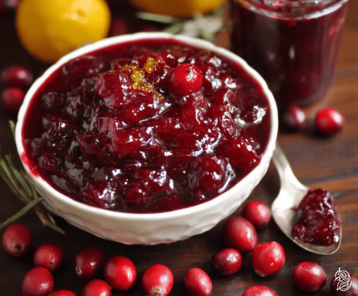 Cranberry Sauce With Orange Marmalade