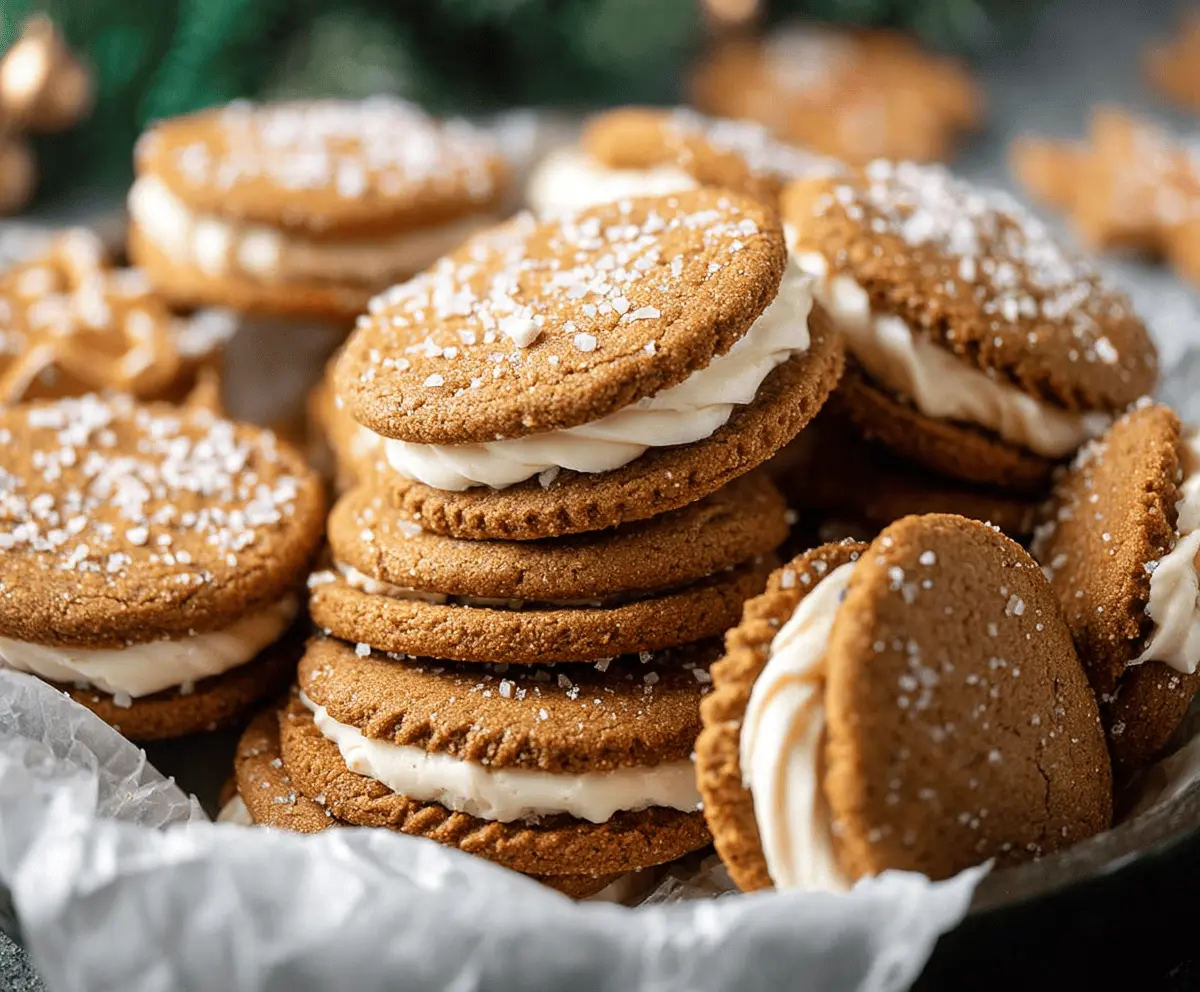Gingerbread Sandwich Cookies