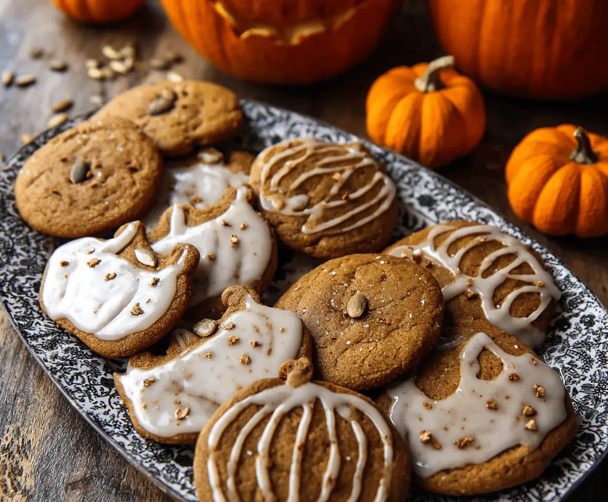Pumpkin Gingerbread Cookies
