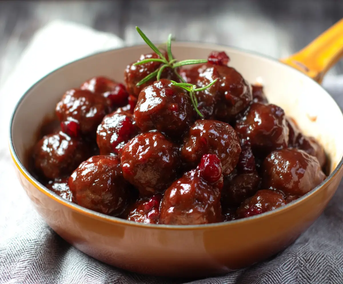 Cranberry Sauce Meatballs
