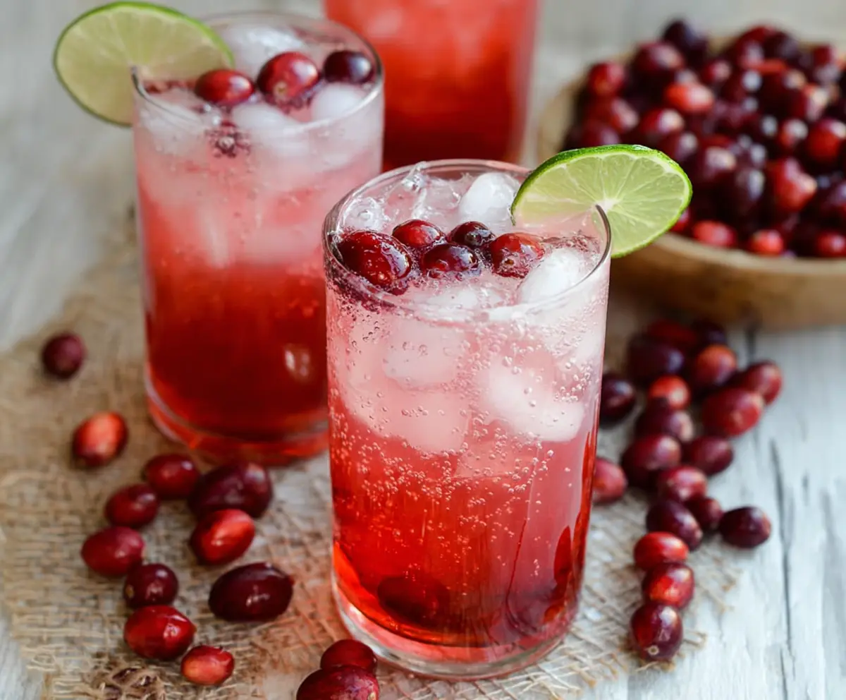 Cranberry Vodka Spritzer