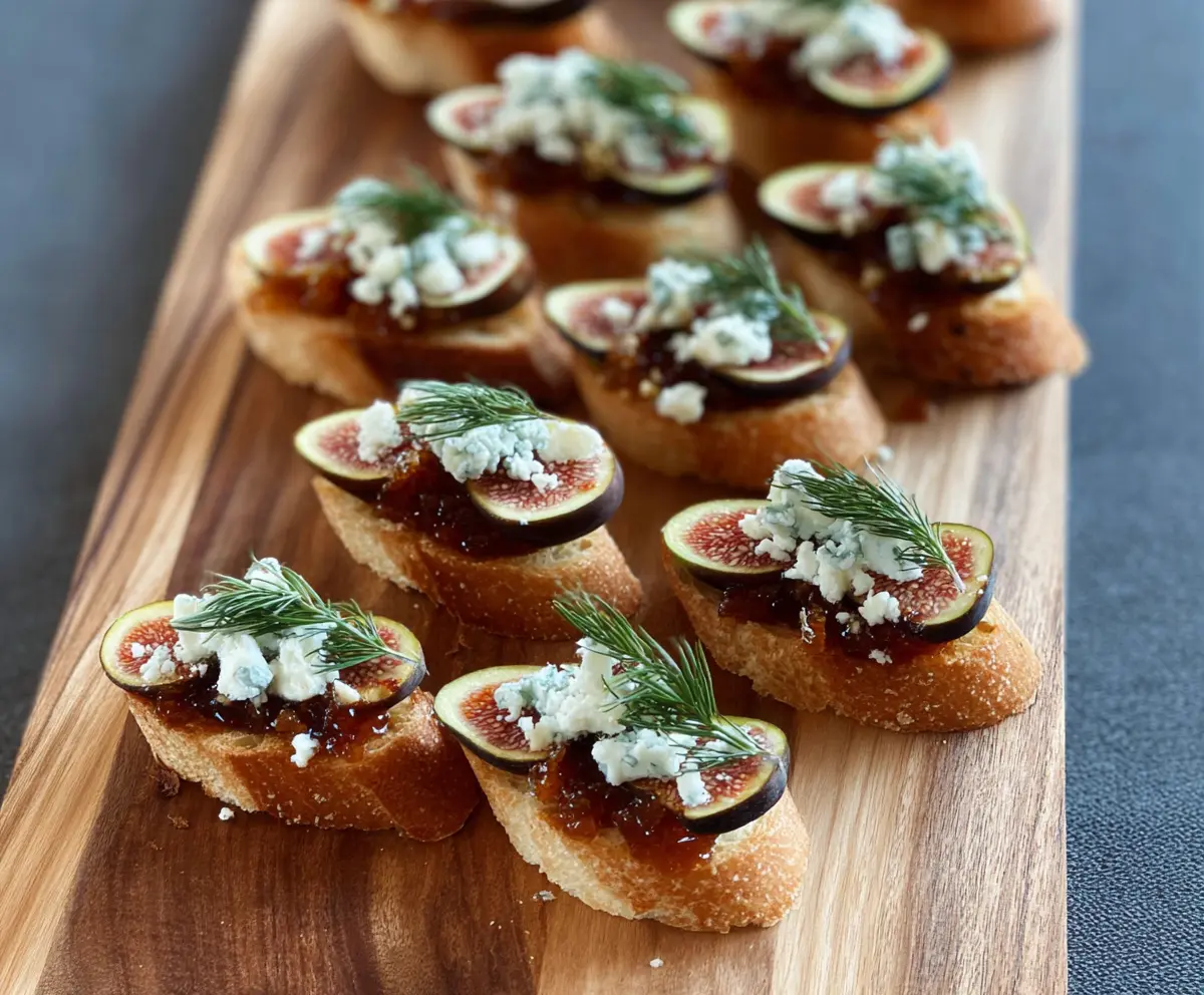 Fig And Blue Cheese Crostini