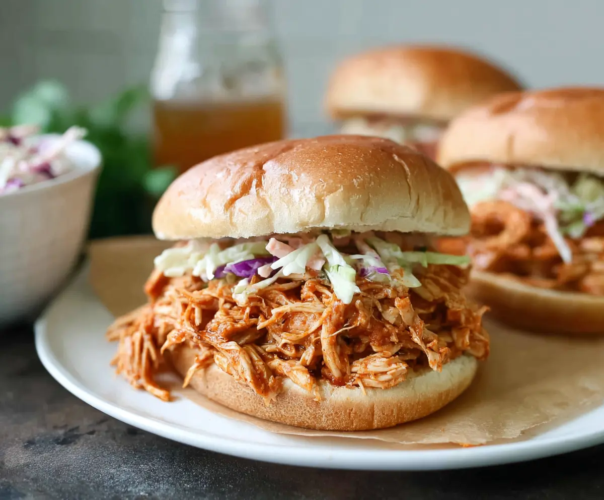 Pulled Chicken Sandwiches