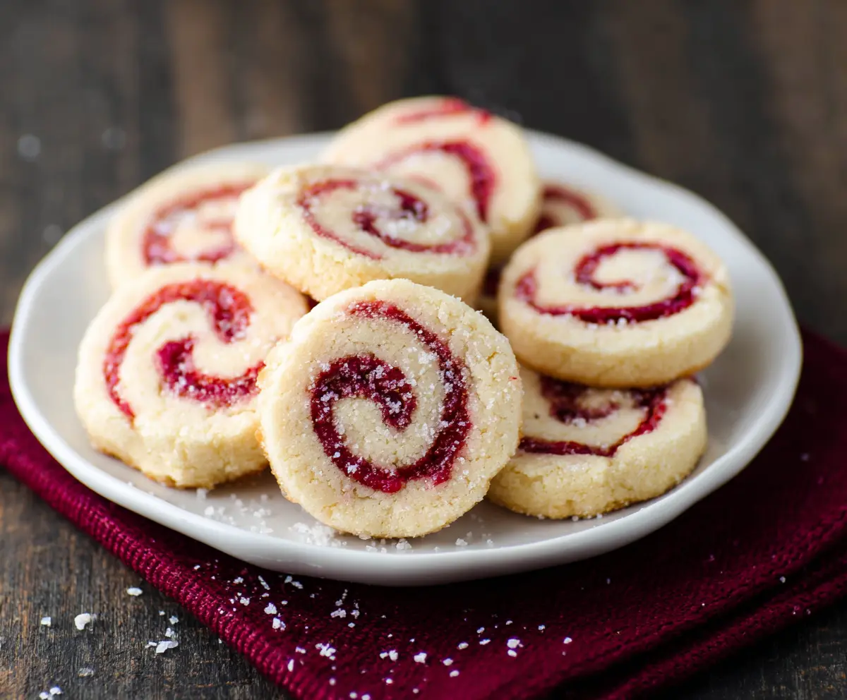 Raspberry Swirl Cookies