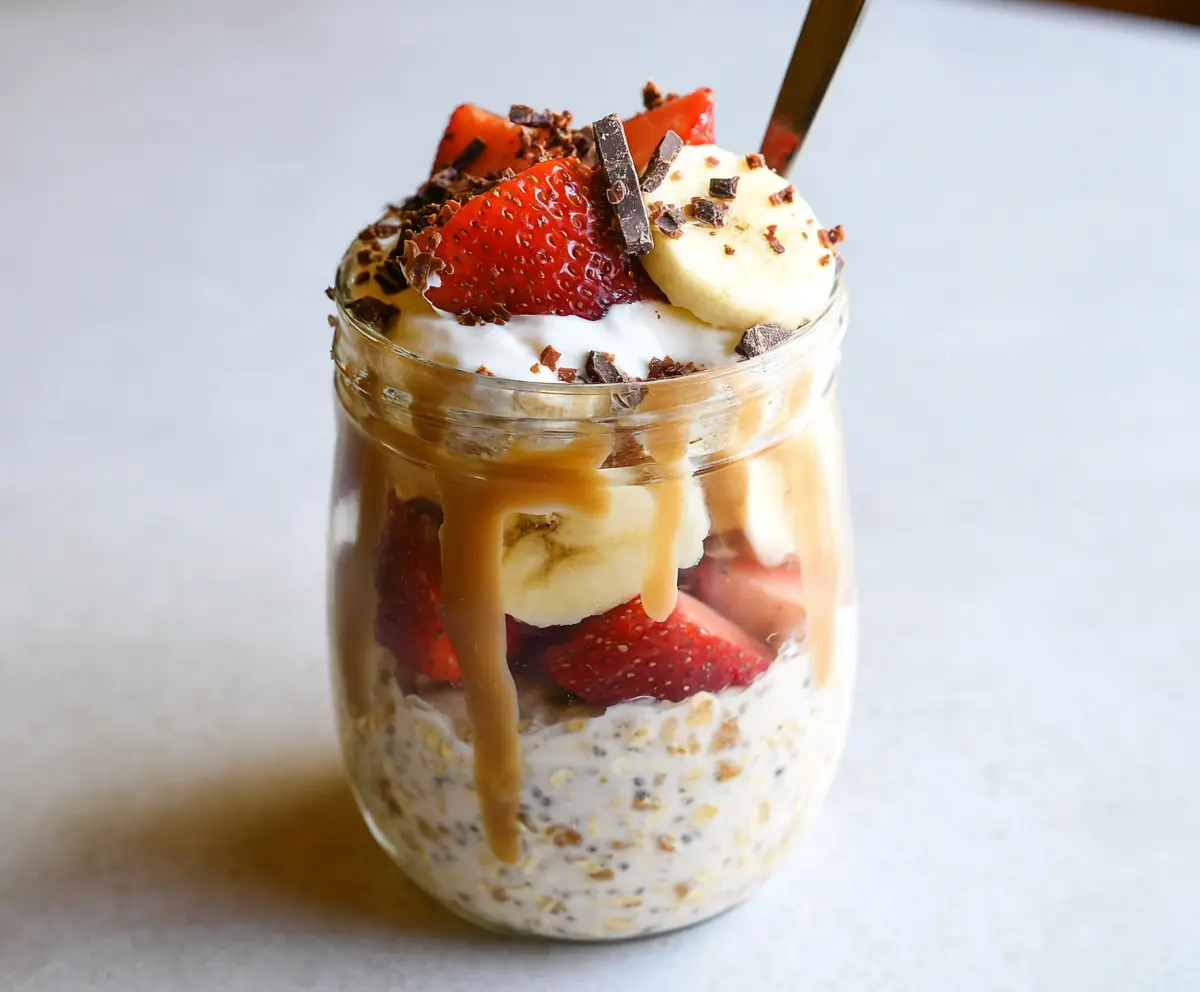 Banana Split Overnight Oats