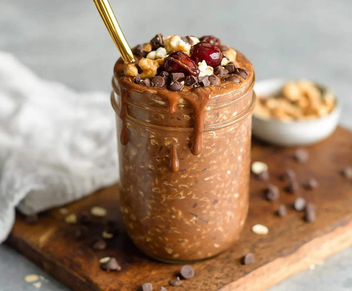 Brownie Batter Overnight Oats