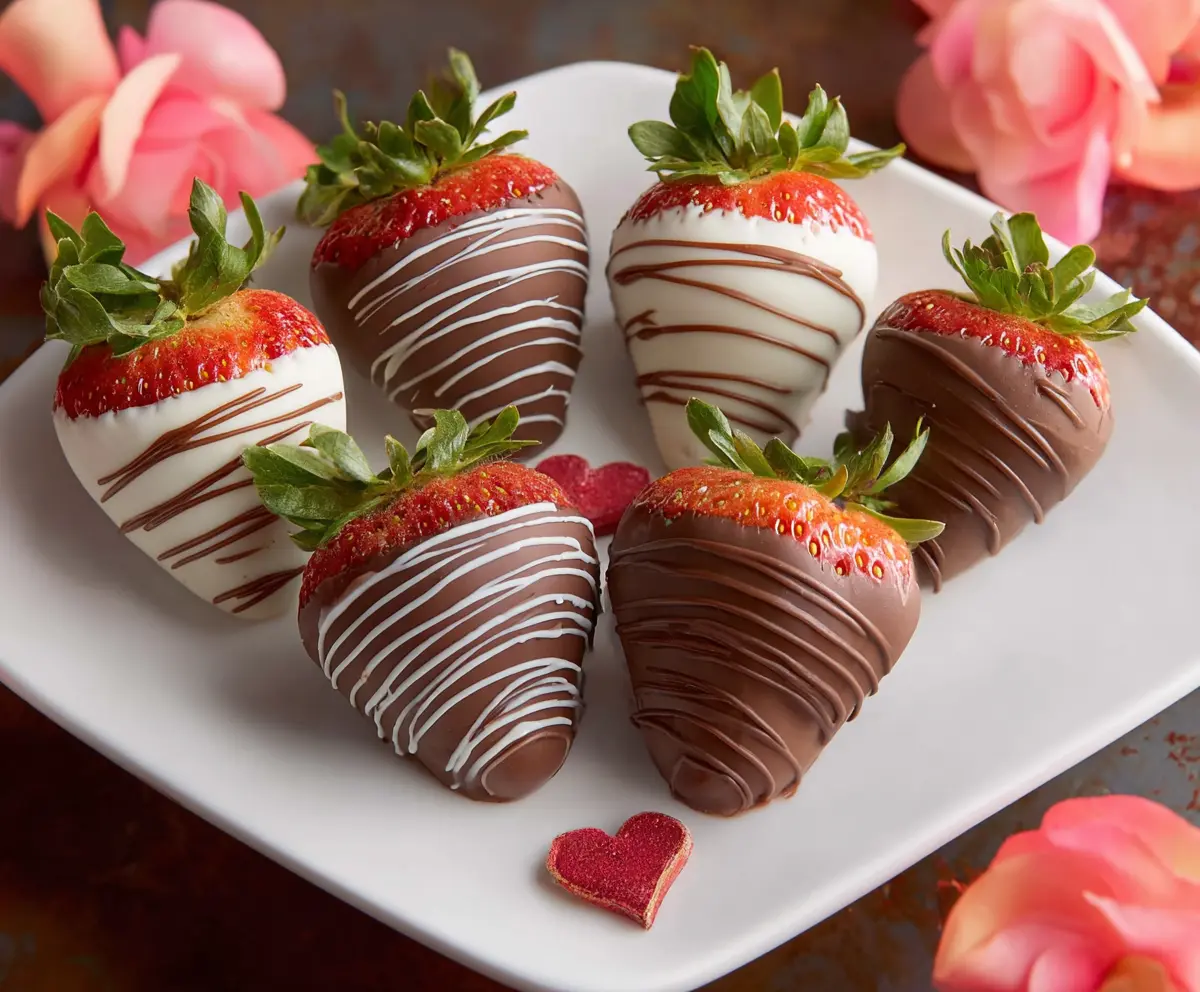 Delicious chocolate-covered strawberries, perfect for dessert or special occasions
