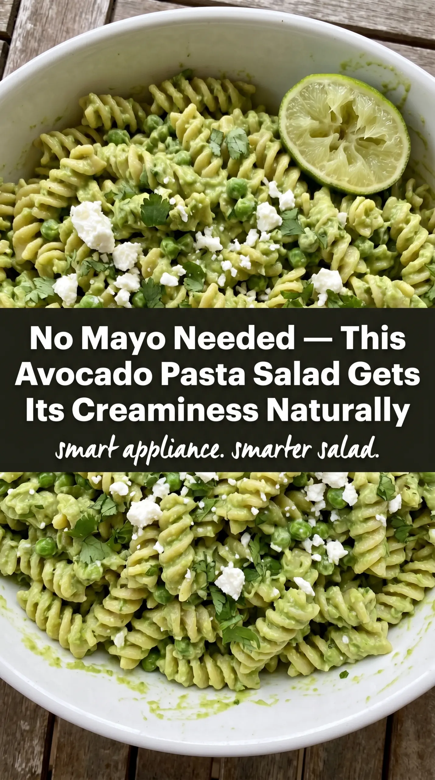 Avocado Pasta Salad creamy lime pasta