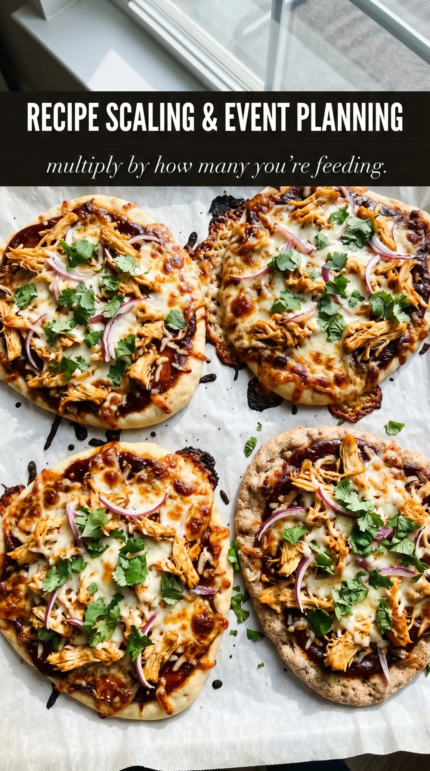 BBQ Chicken Naan Pizzas smoky cheesy crisp
