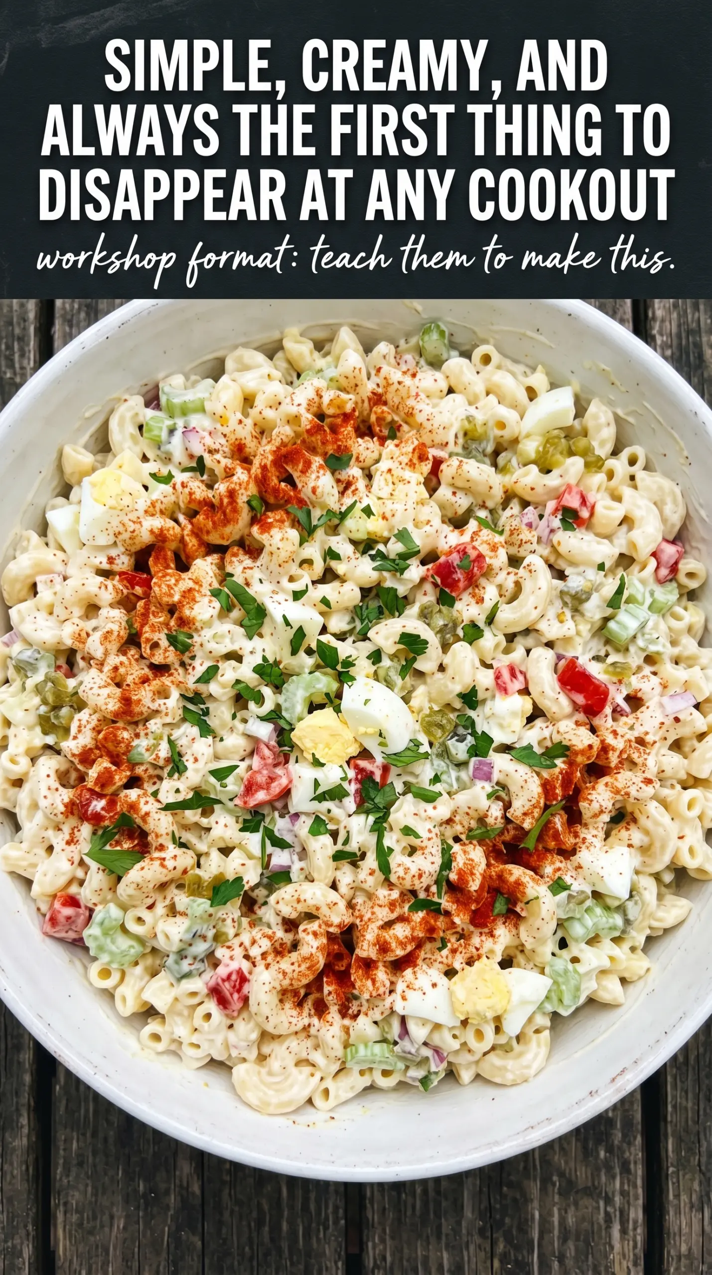 Classic macaroni salad creamy tangy