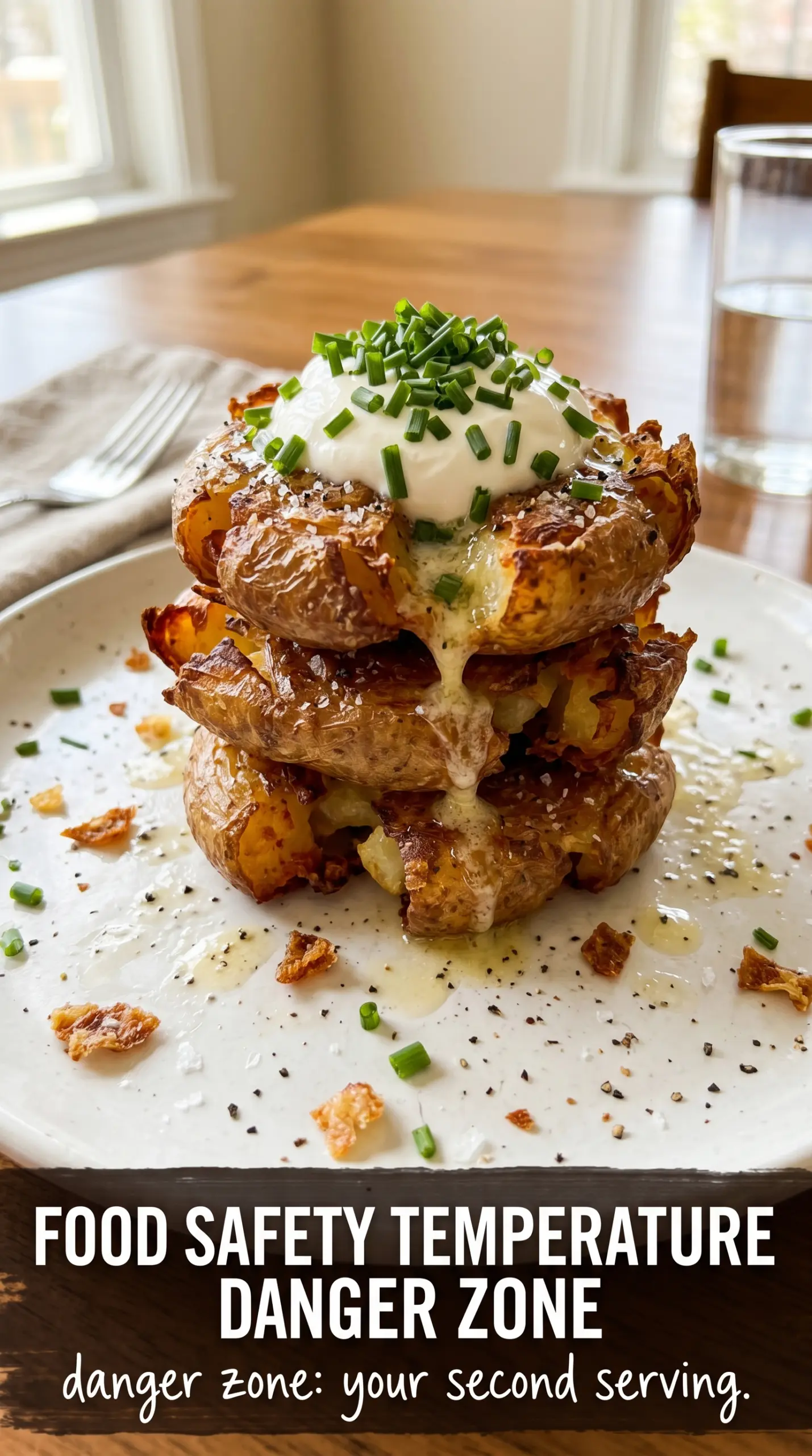 Griddle smashed potatoes crispy loaded