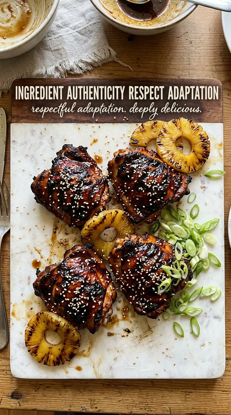 Grilled Huli Huli Chicken caramelized tropical glaze