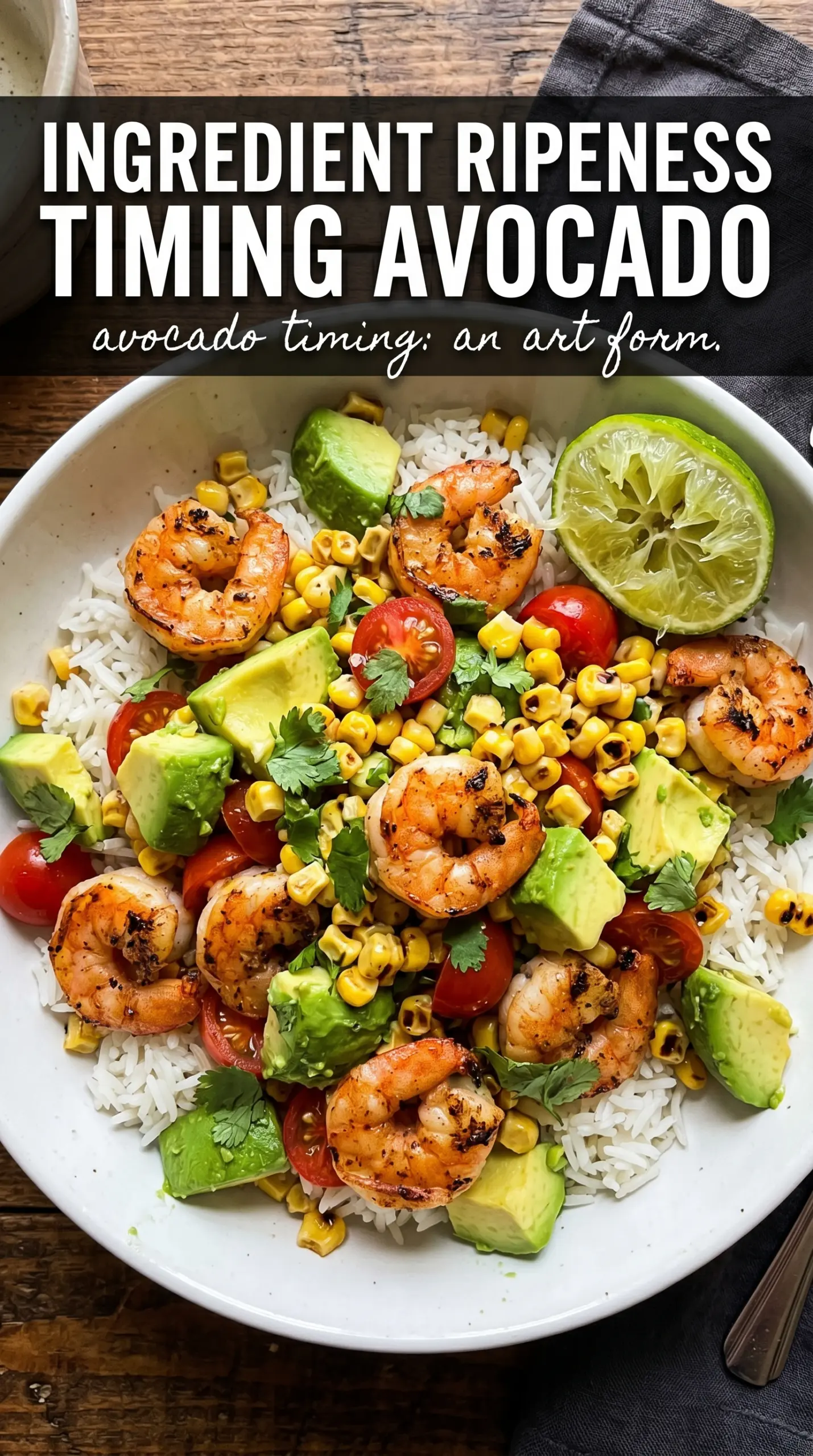Grilled Shrimp Bowl with Avocado and Corn Salsa fresh smoky