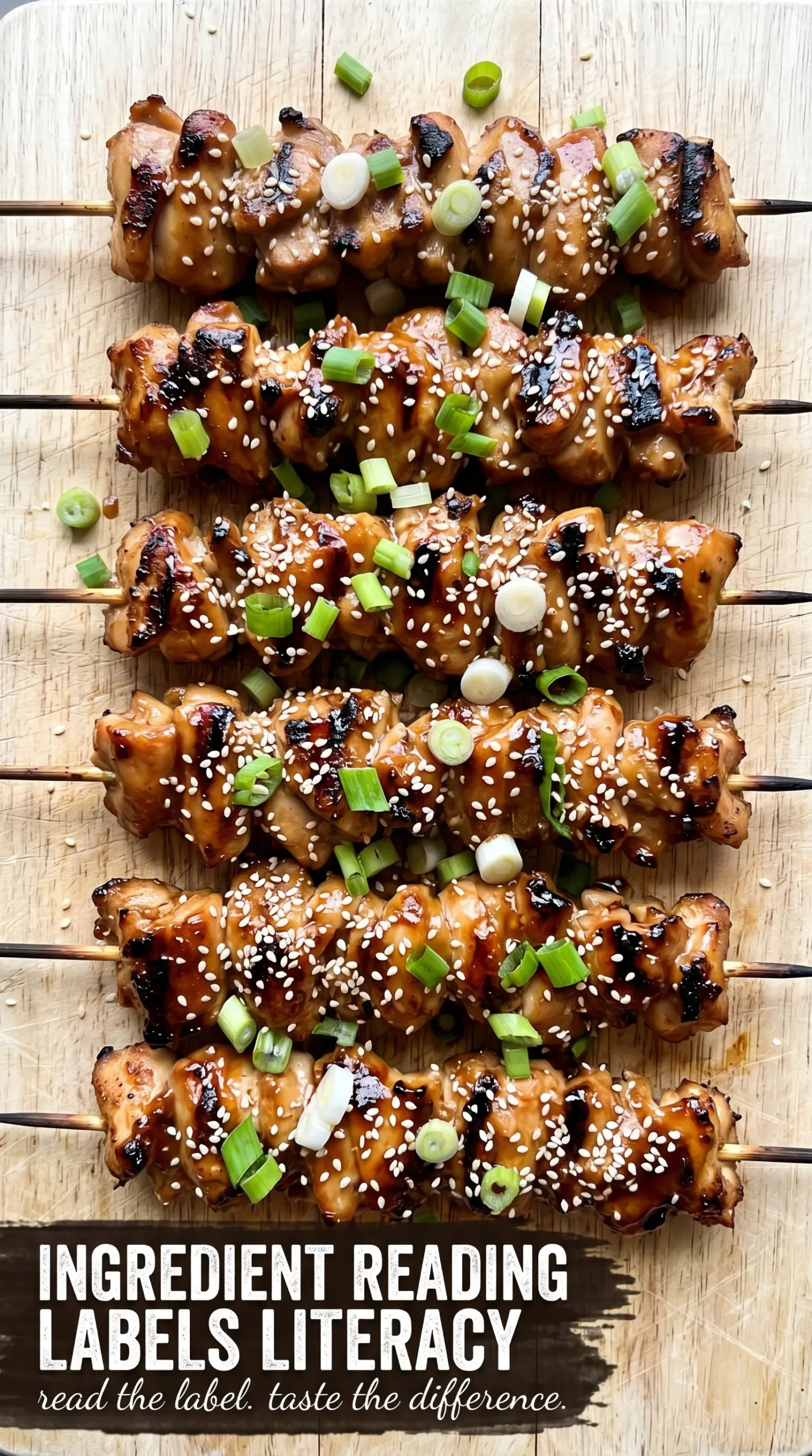 Honey Garlic Asian Chicken Kabobs glossy glazed skewers