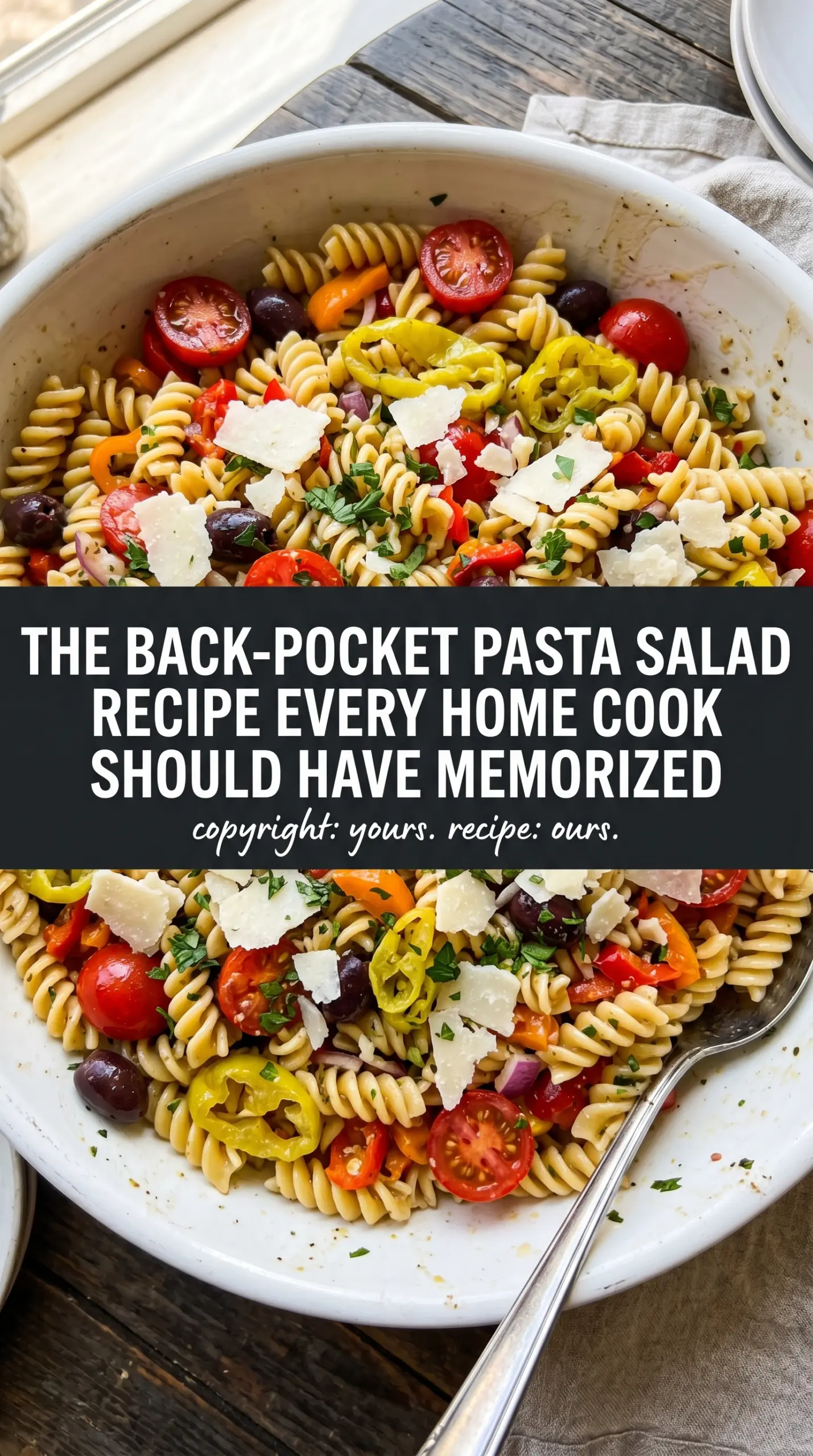 Pasta Salad With Italian Dressing fresh colorful