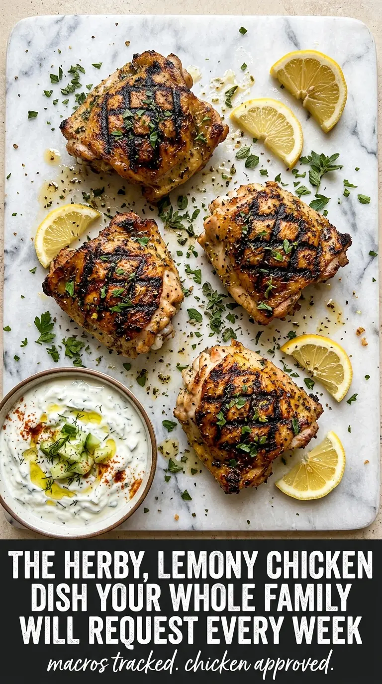 Greek spiced chicken marinated