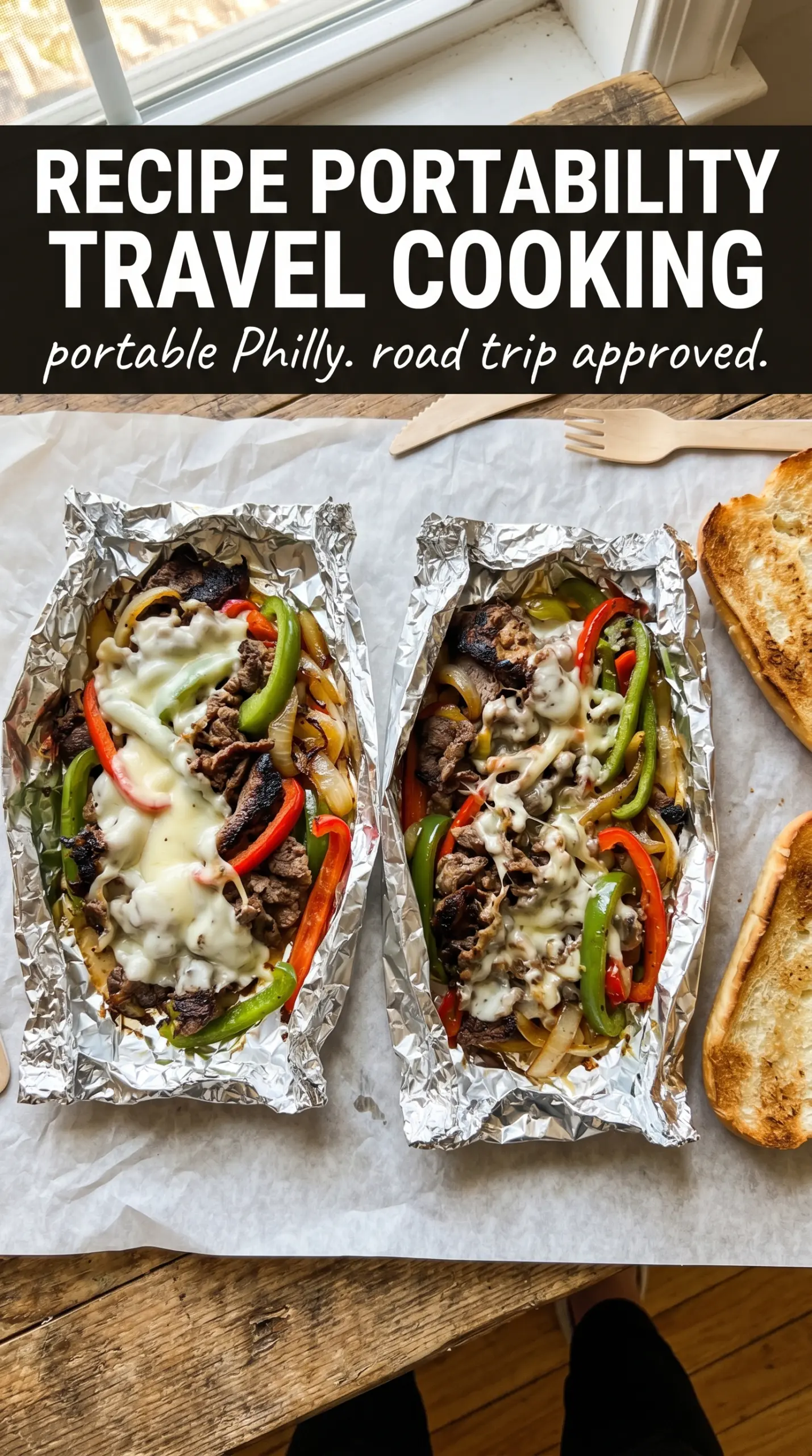Philly Cheese Steak Foil Packet Dinners melty steak peppers