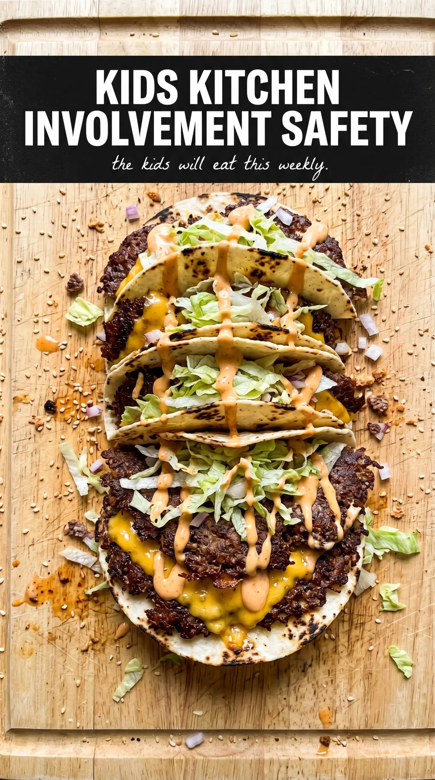 Smash Burger Tacos crispy cheesy