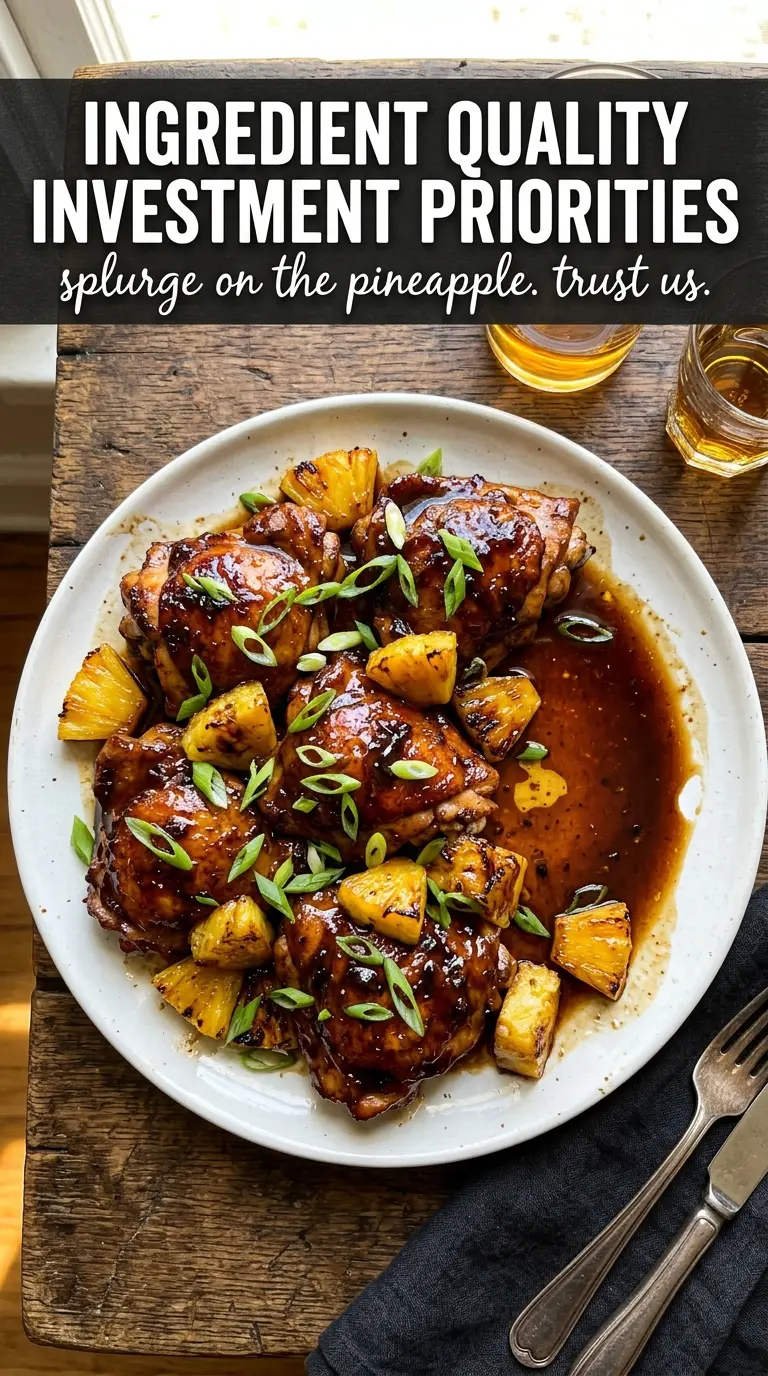 Whiskey Pineapple Chicken sweet smoky grilled