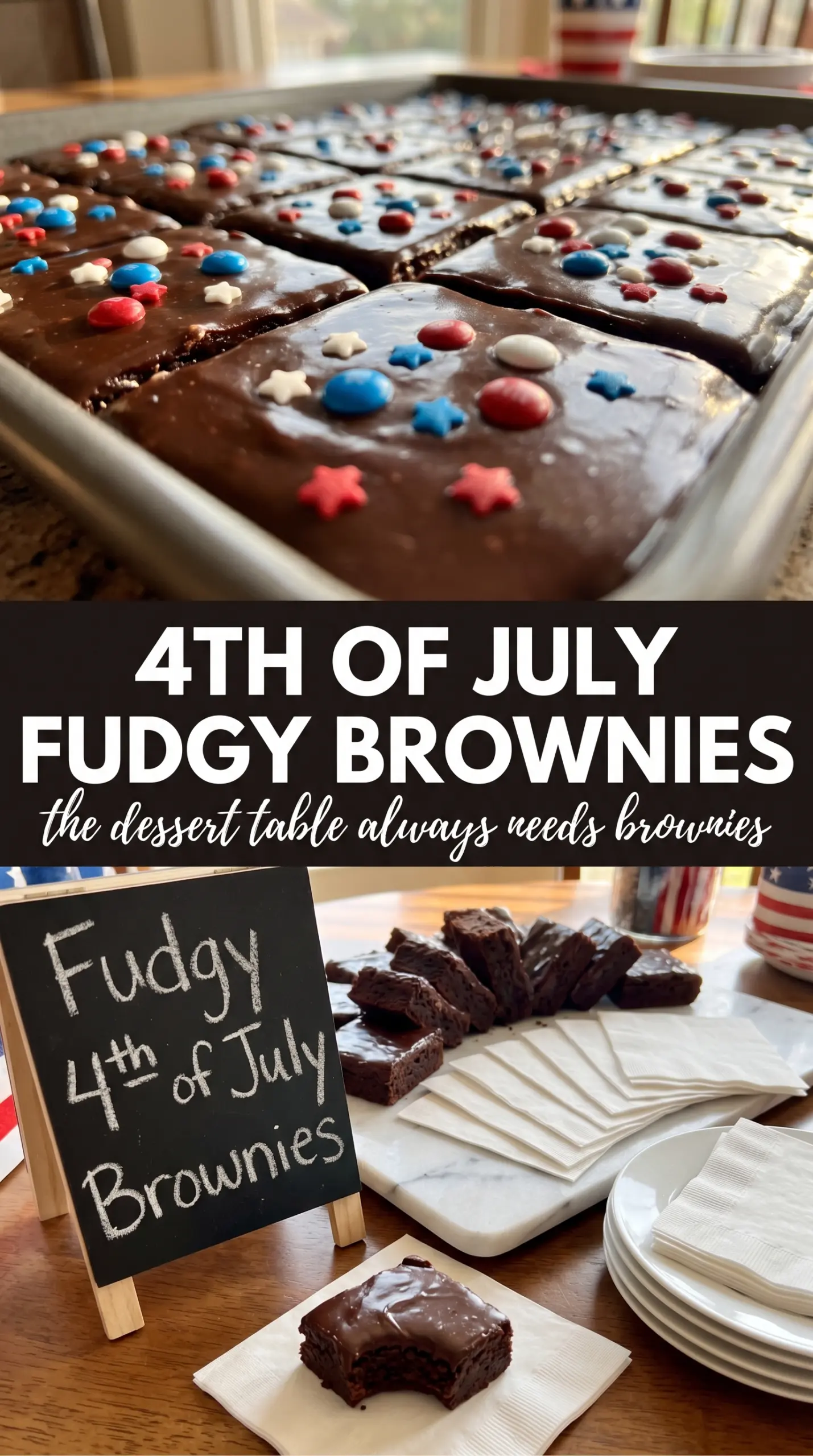 4th of July brownies patriotic brownies red white blue brownies