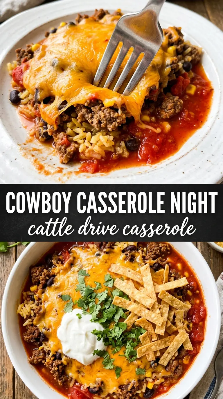 Cattle Drive Casserole hearty cheesy Tex-Mex