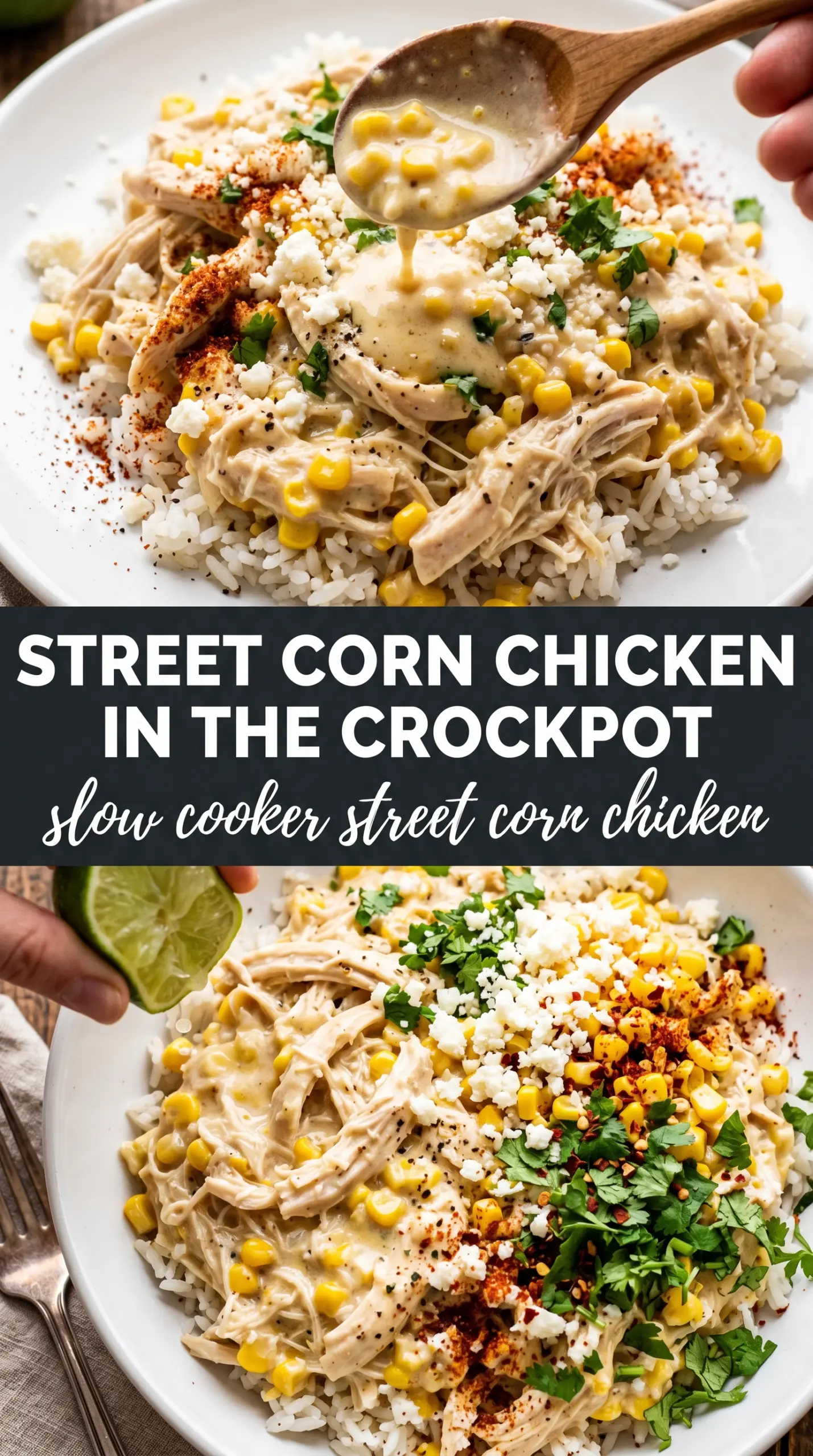 Slow Cooker Street Corn Chicken creamy smoky cheesy