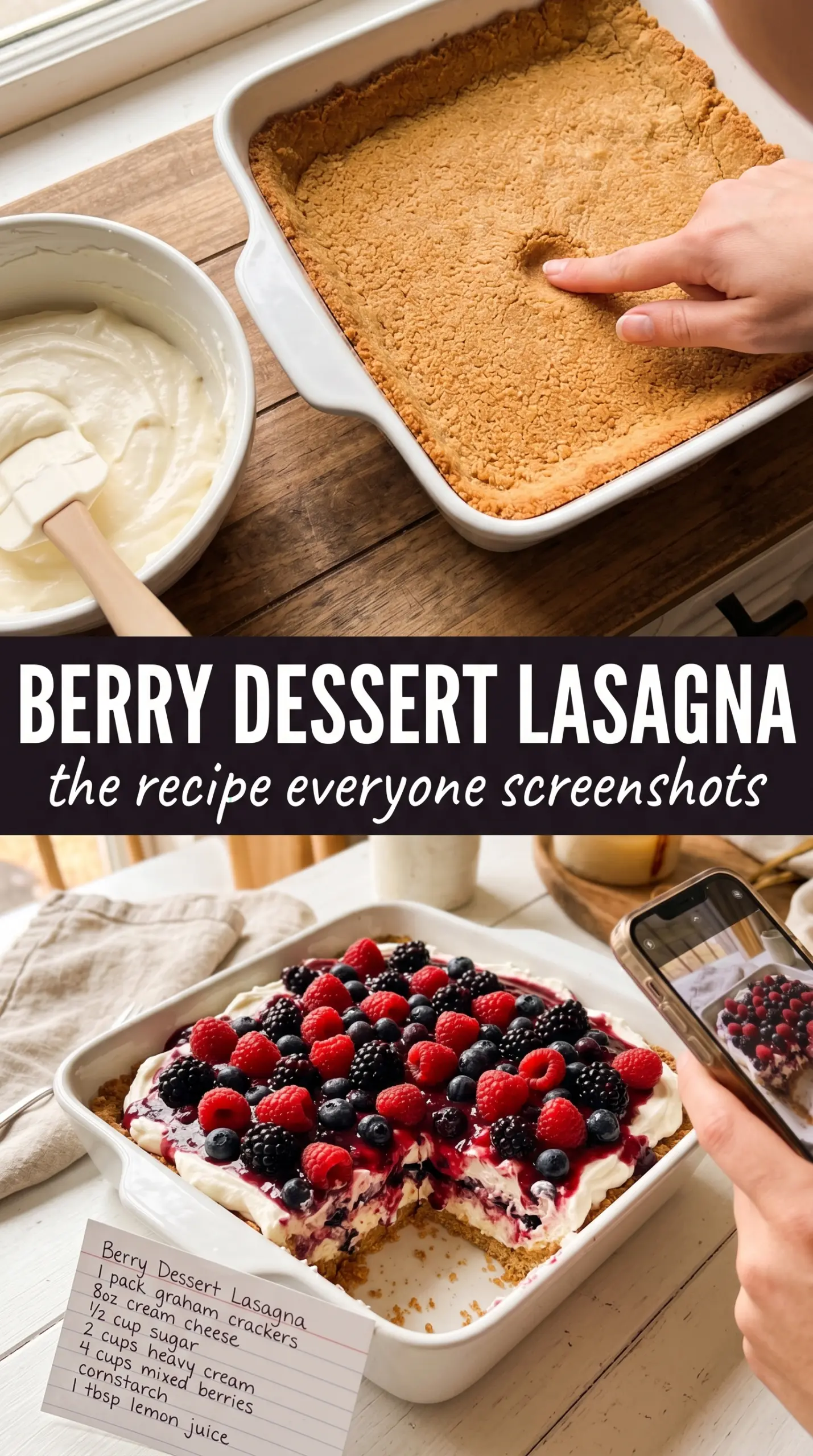 Prepared recipe ready to serve