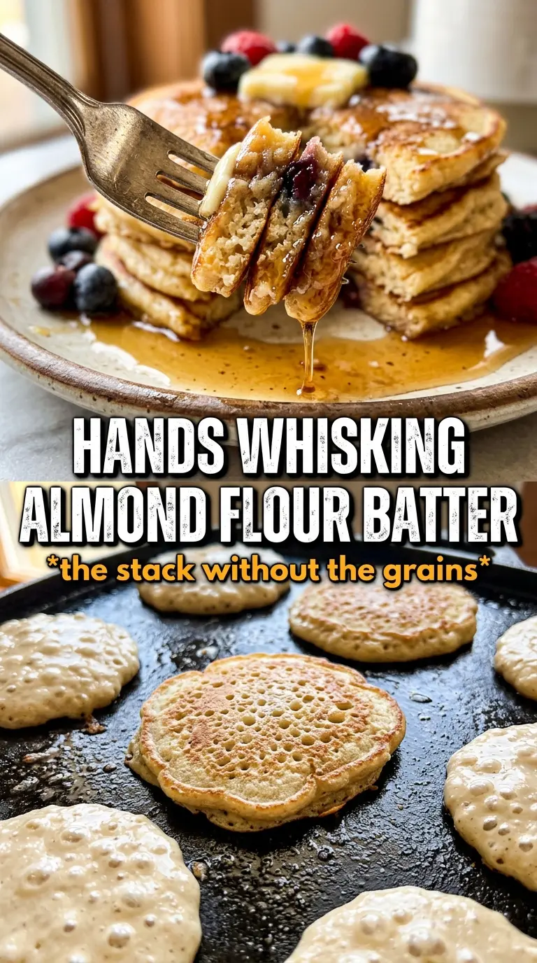 Almond Flour Pumpkin Pancakes golden fluffy grain-free