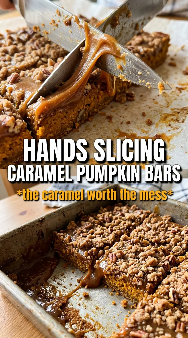 Caramel Pumpkin Butter Bars golden buttery