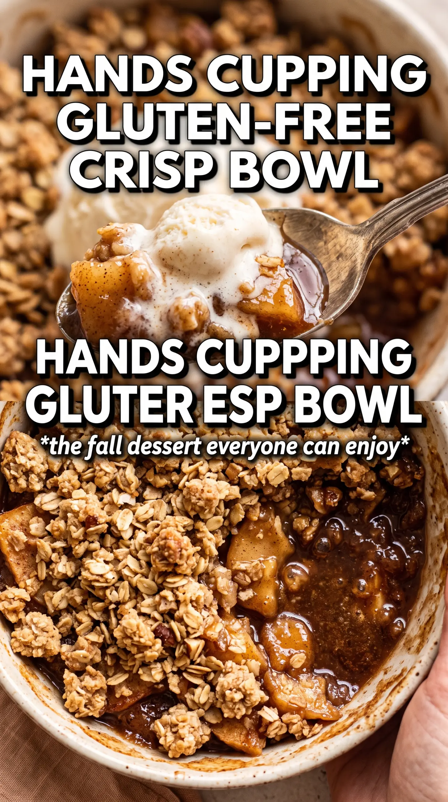 Gluten-Free Apple Crisp golden crumble bubbling apples