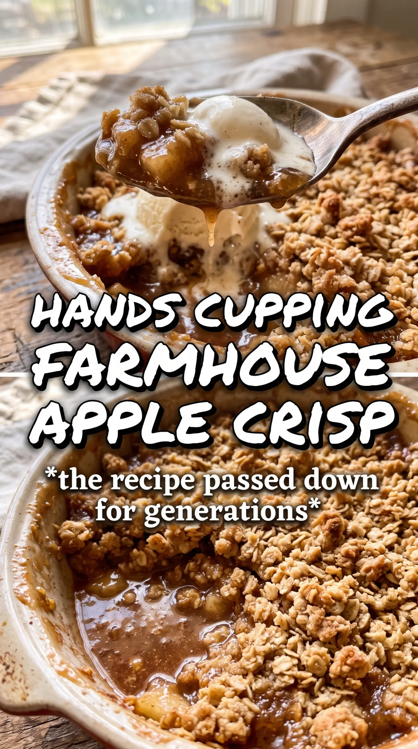 Hickory Bridge Farm Apple Crisp buttery crumble golden