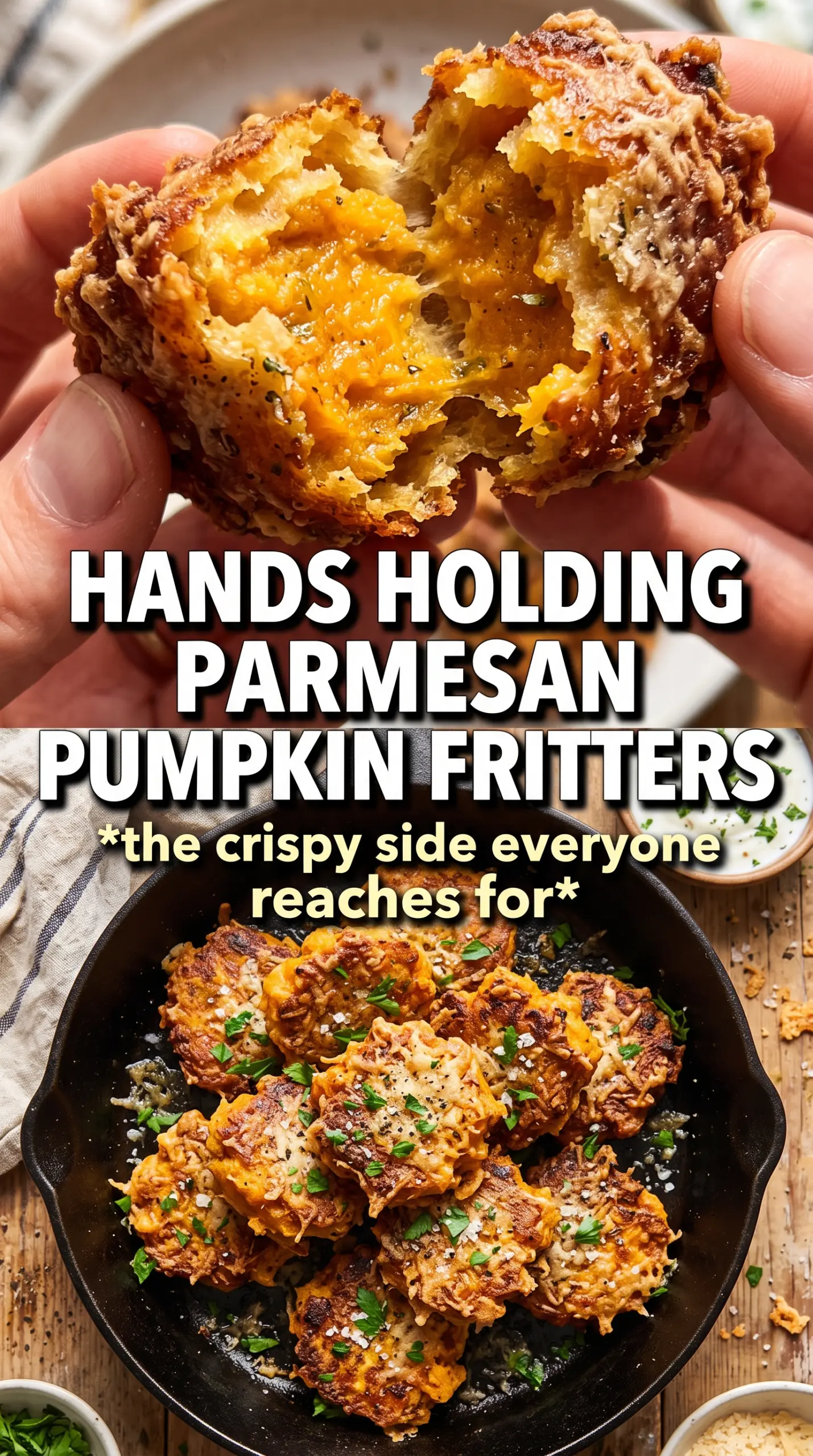 Parmesan Pumpkin Fritters golden crispy savory