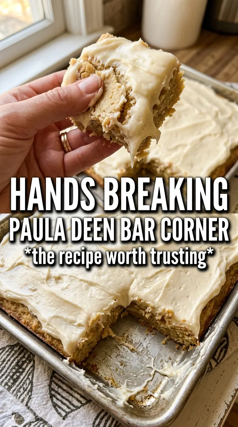 Paula Deen Pumpkin Bars creamy spiced frosting