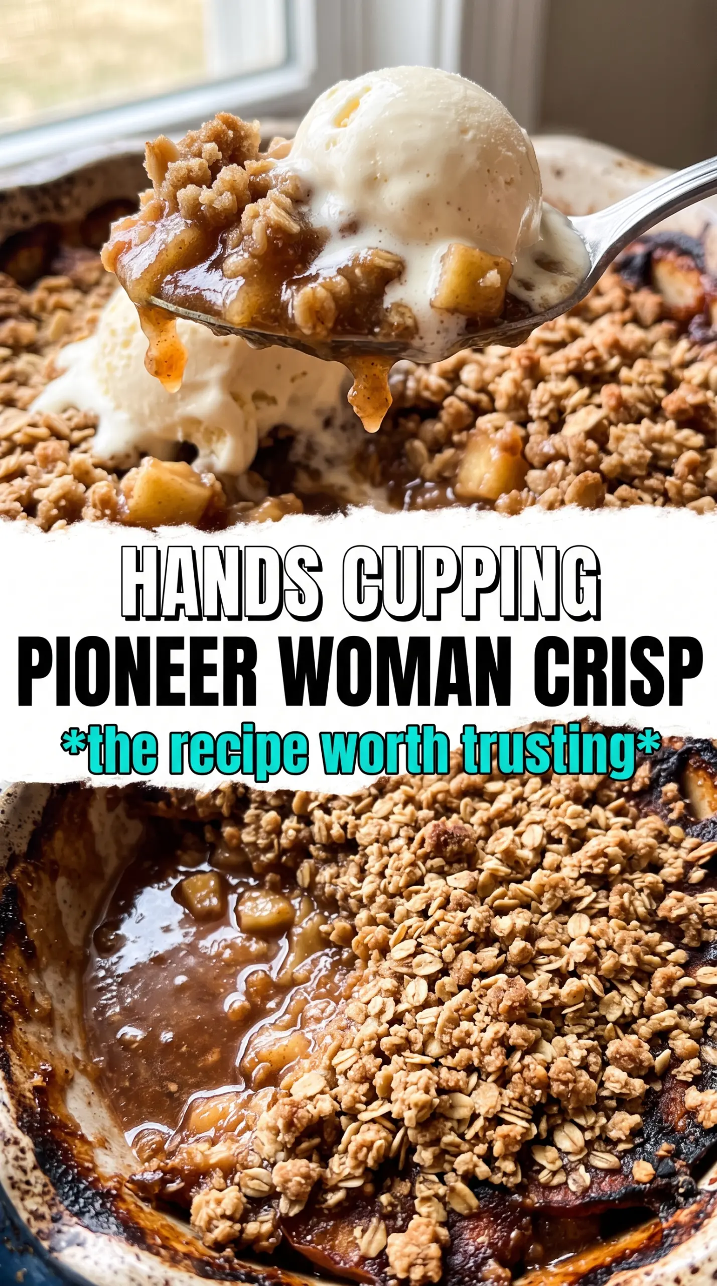 Pioneer Woman apple crisp rustic crumbly
