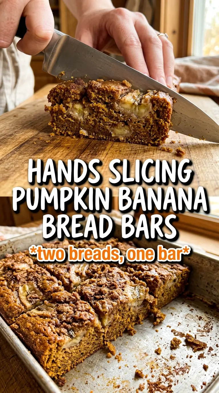 Pumpkin Banana Bread Bars moist maple glaze