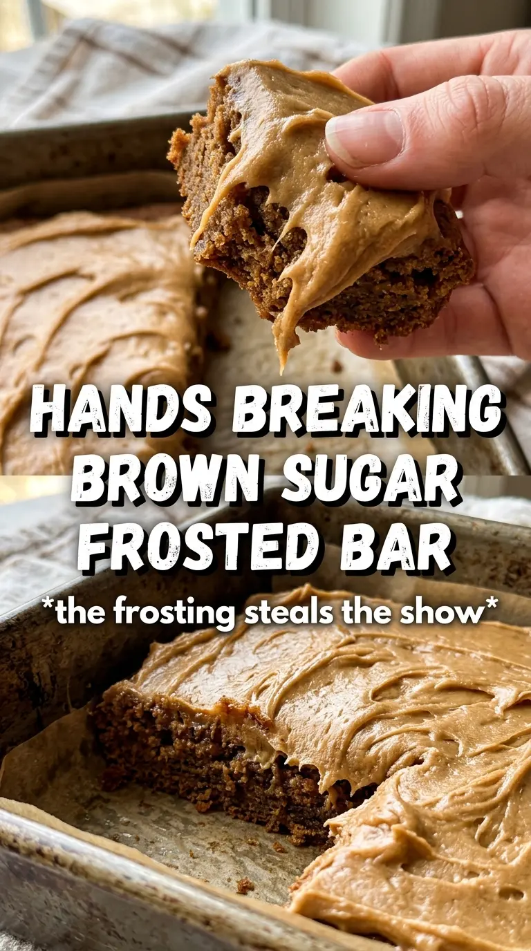 Pumpkin bars with brown sugar frosting, soft caramel, cinnamon