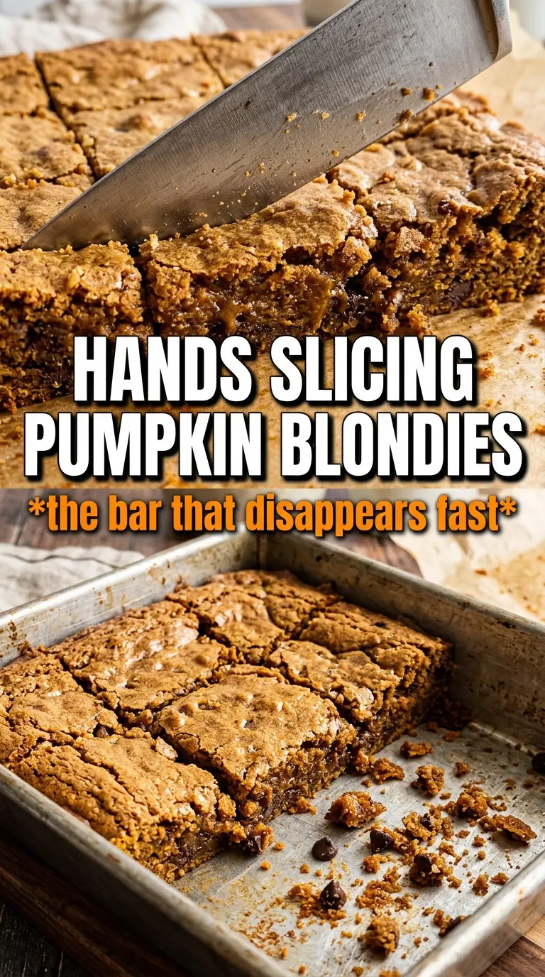 Pumpkin Blondies chewy caramel-spiced bars