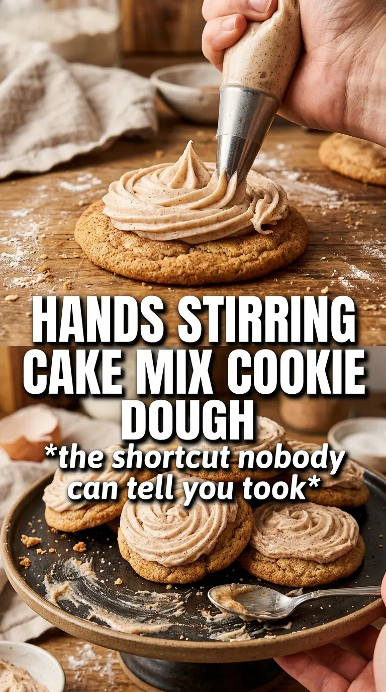 Pumpkin Cake Mix Cookies With Cinnamon Cream Cheese Frosting soft frosted cookies