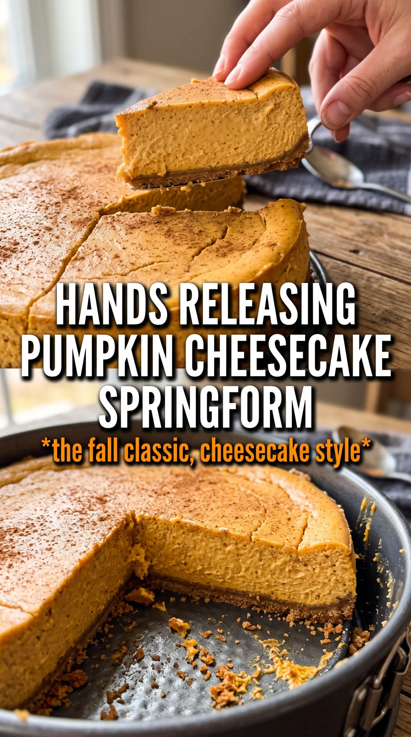 Pumpkin cheesecake creamy spiced slice