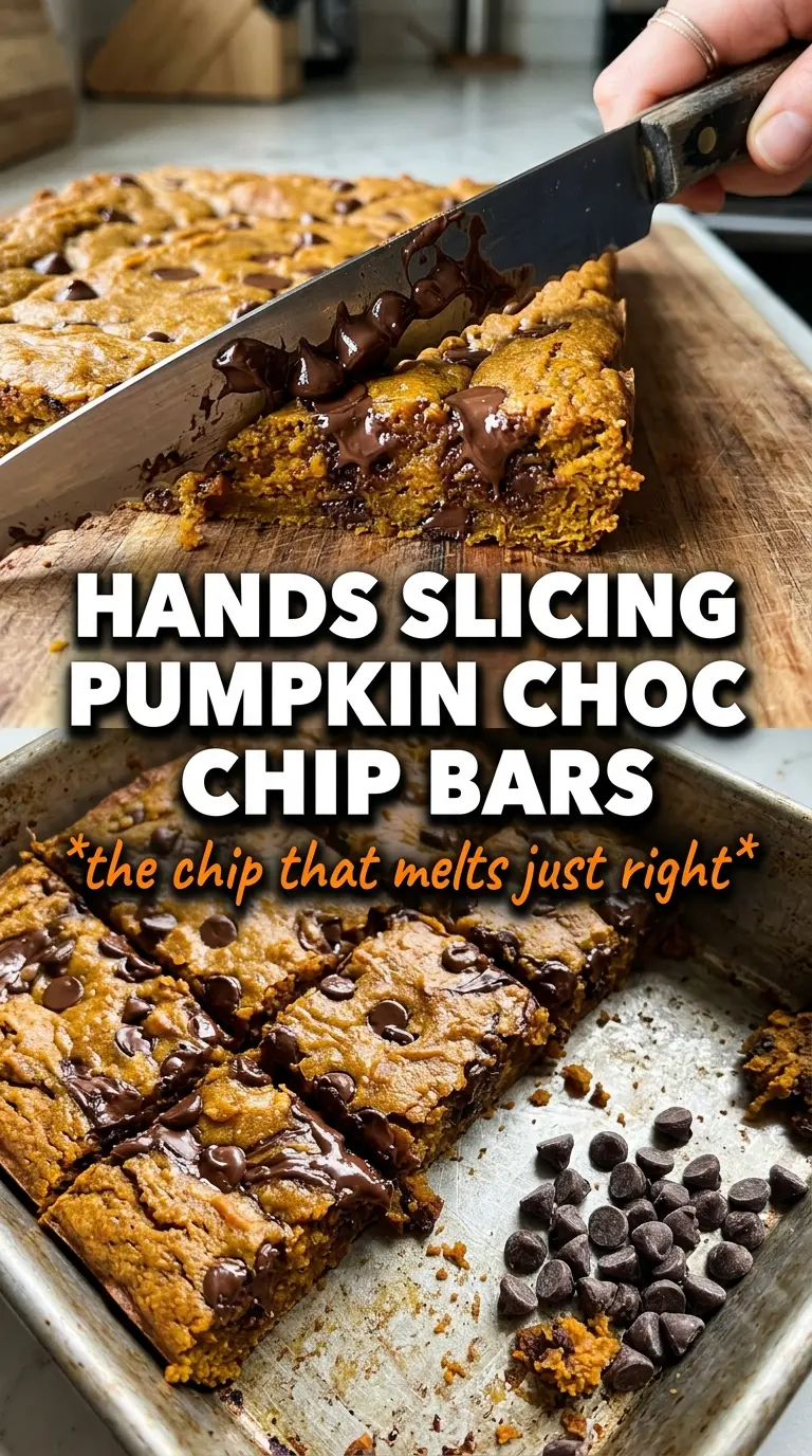 Pumpkin Chocolate Chip Bars golden moist tender crumb