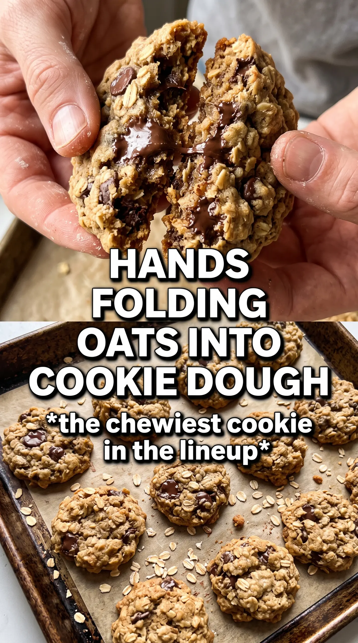 Pumpkin Chocolate Chip Oatmeal Cookies chewy oat texture chocolate chips