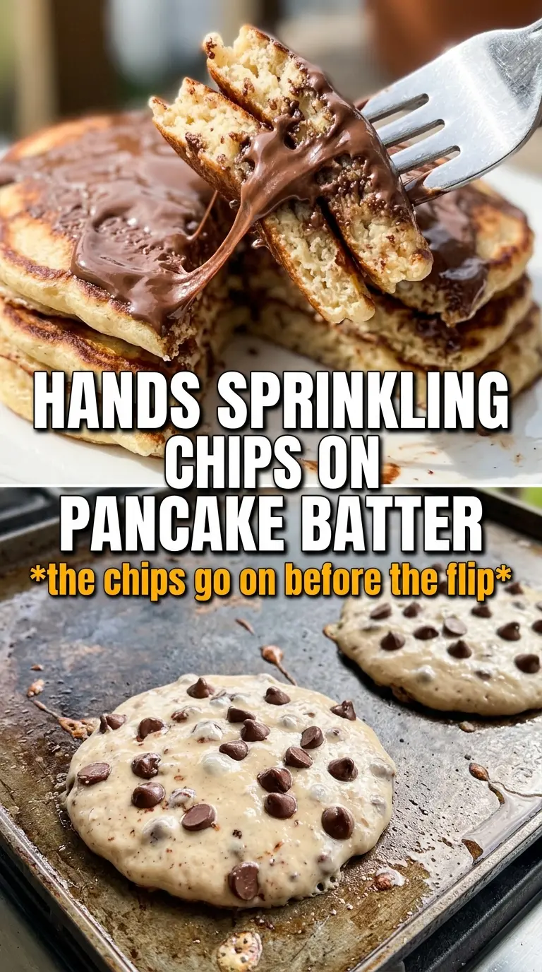 Pumpkin chocolate chip pancakes fluffy spiced