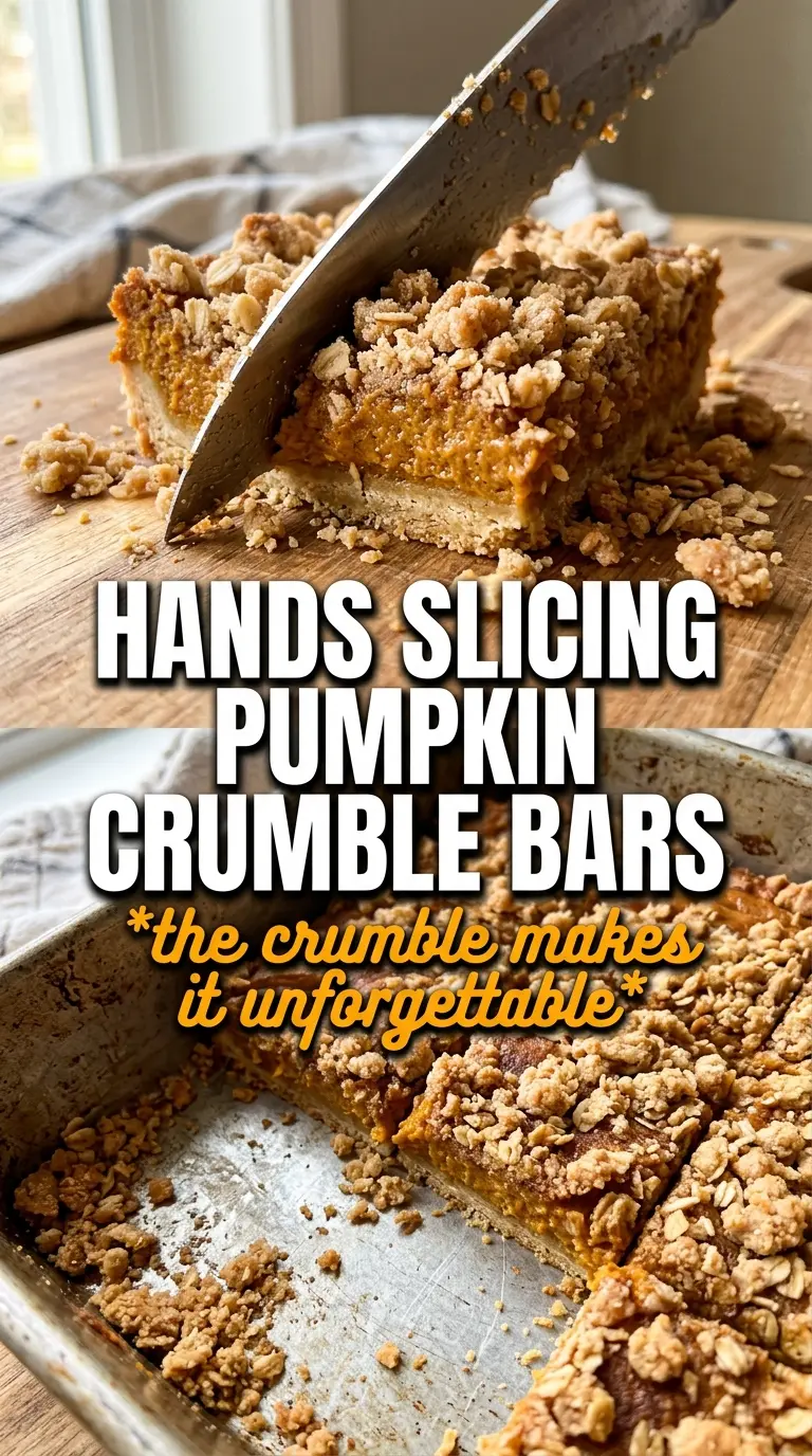 Pumpkin Crumble Bars golden oat crumble pumpkin filling