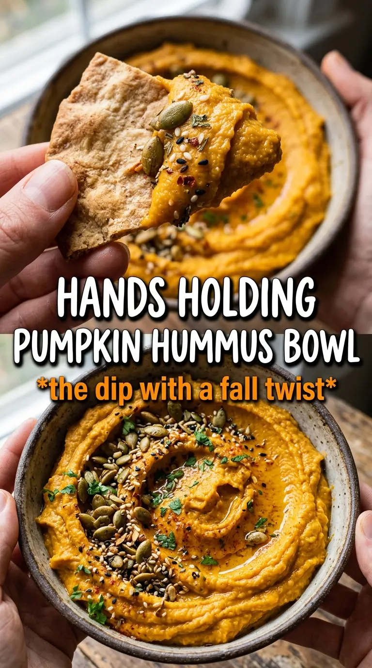 Pumpkin hummus creamy smoky