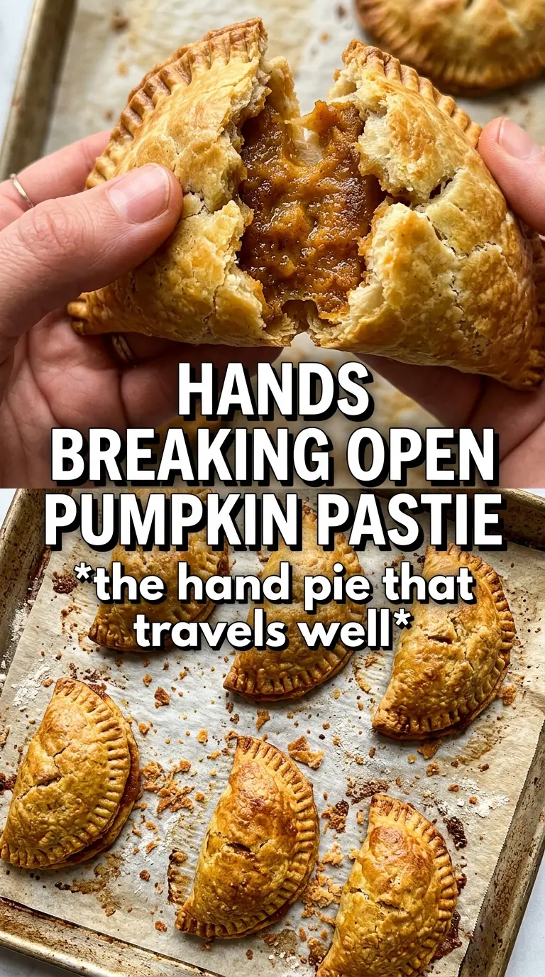 Pumpkin Pasties golden crimped spiced