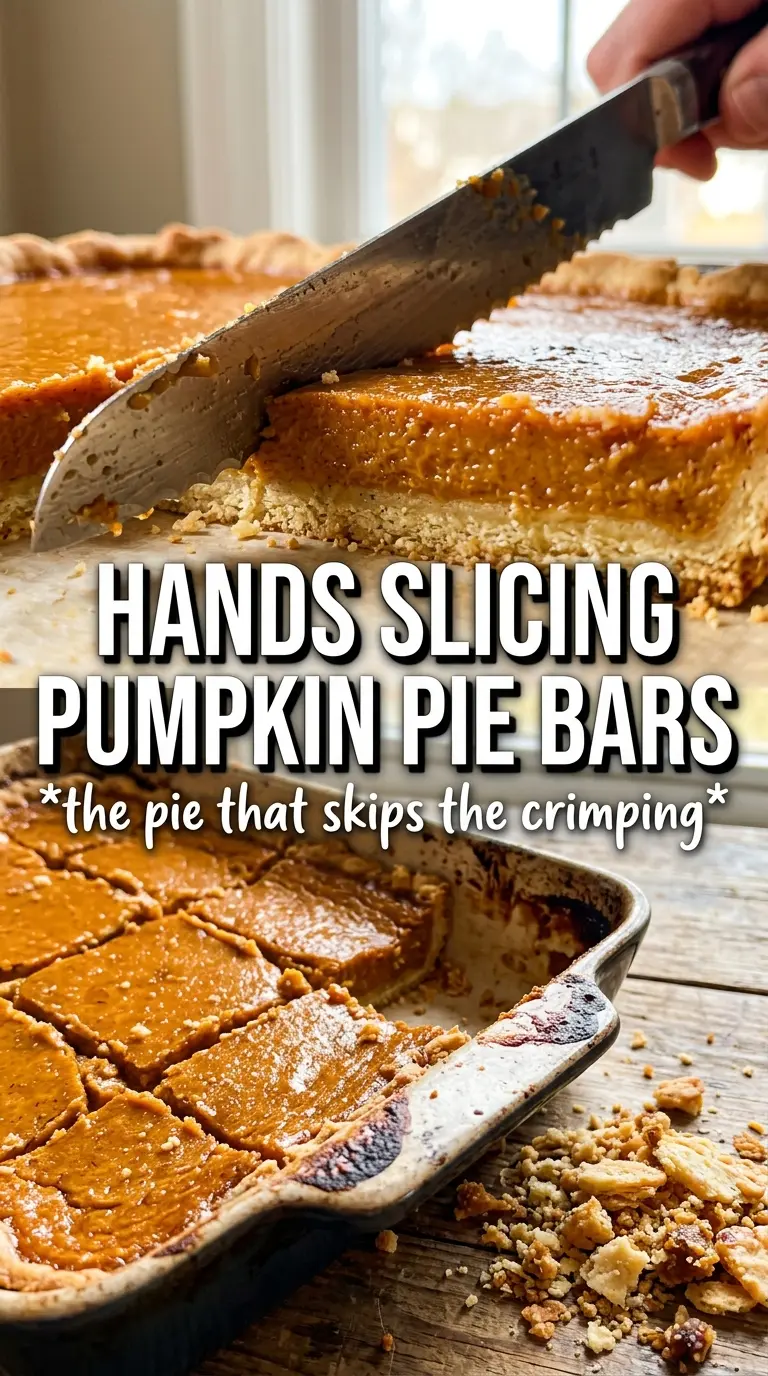 Pumpkin Pie Bars spiced custard shortbread