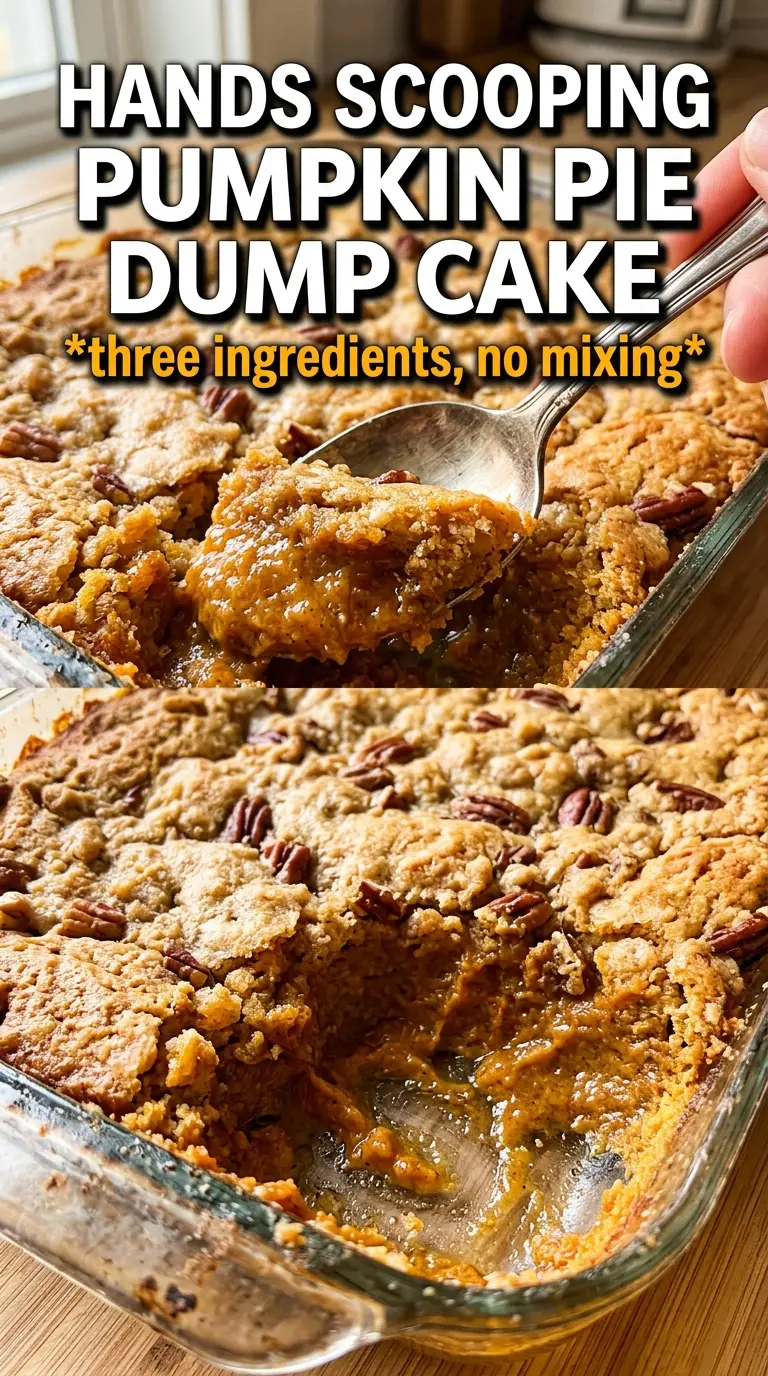 Pumpkin Pie Dump Cake creamy spiced dessert
