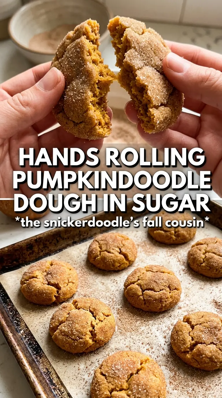 Pumpkindoodle Cookies crinkled cinnamon-sugar pumpkin spice