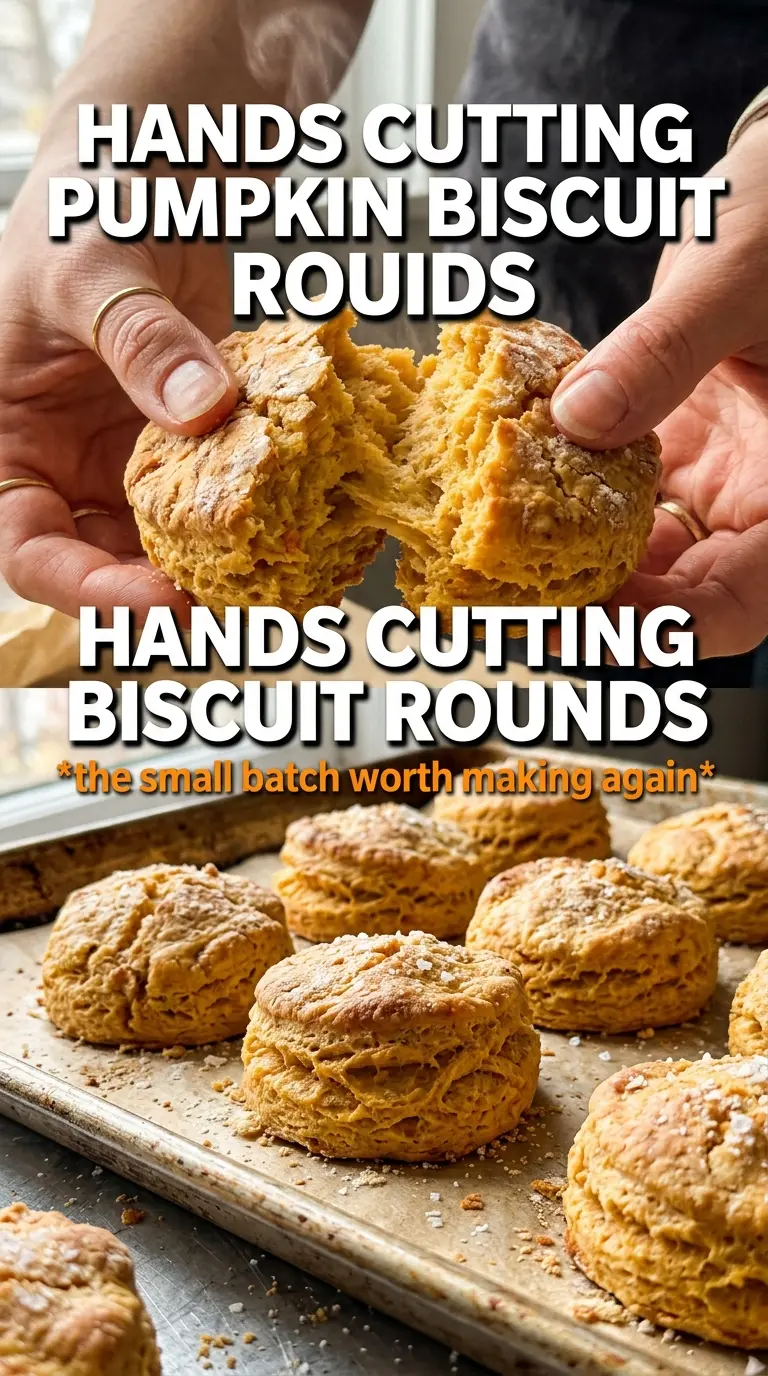Small Batch Pumpkin Biscuits flaky tender